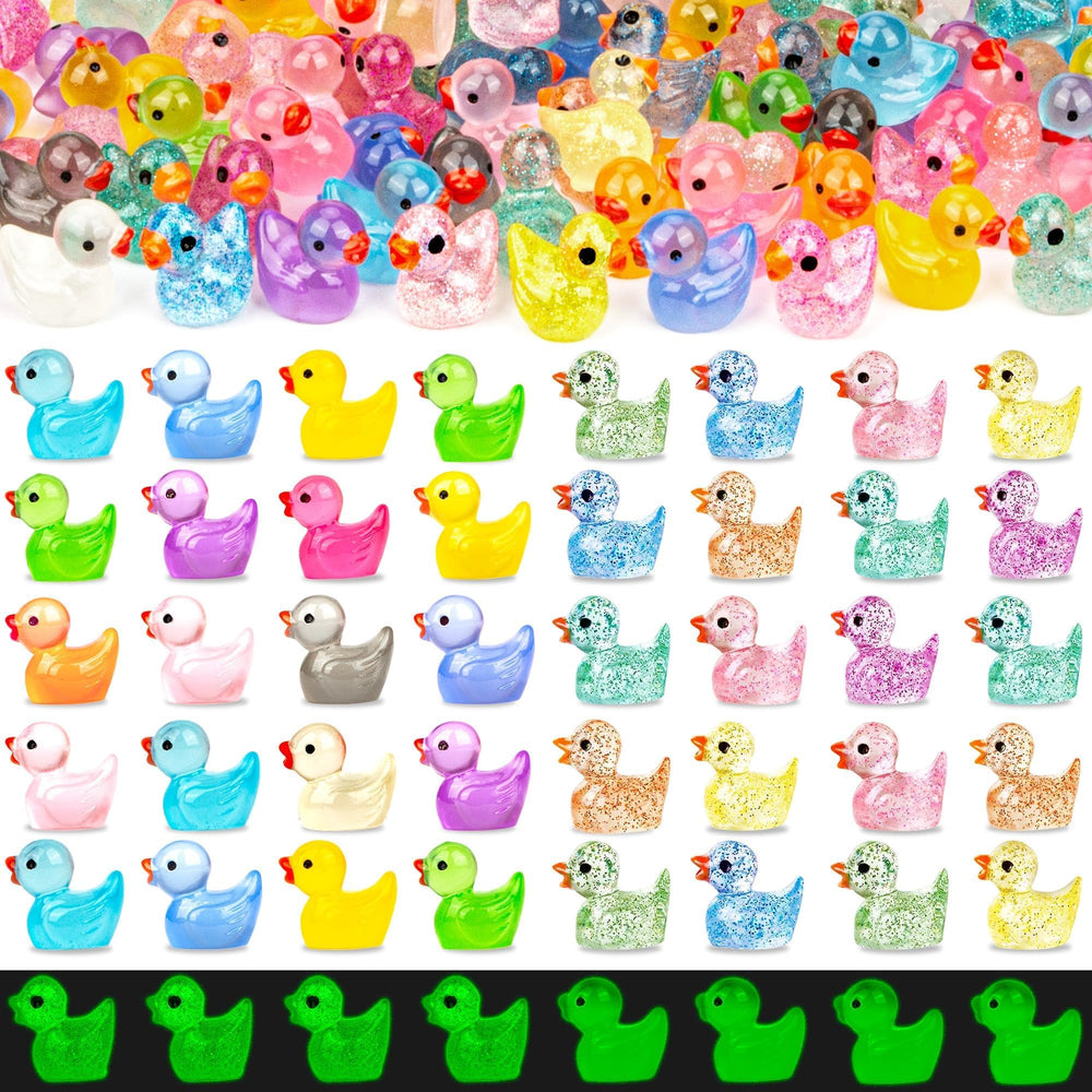FEXIA Mini Ducks 100pcs assorted figures in packaging