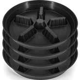 Feyvdzv 12 inch plant saucer black front view
