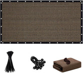 FFKQBH 8 X 16 FT sun shade cloth in mocha with grommets