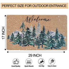 FGSS Christmas Welcome Doormat side view showing thickness