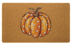 FGSS Pumpkin Welcome Doormat front view with pumpkin pattern