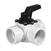 FibroPool 3-Way Diverter Valve front view with locking handle