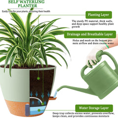 Fielda 10 Inch Planter showing transparent water level window