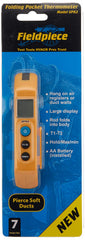 Fieldpiece SPK2 Folding Pocket In-Duct Thermometer probe extended