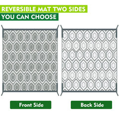 fifame outdoor rug rolled up in carry bag
