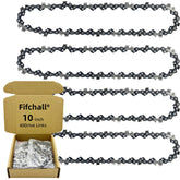 Fifchall 10 Inch Chainsaw Chain 4 Pack front view