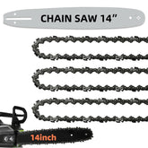 Fifchall 14 Inch Chainsaw Guide Bar and 3 Chains set packaging
