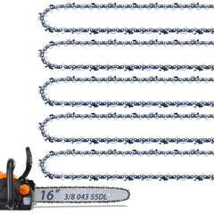 Fifchall 16 inch chainsaw chain pack front view