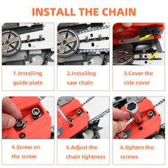 Fifchall 16 Inch Chainsaw Chain side view