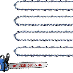 Fifchall 18 Inch Chainsaw Chain pack with four chains