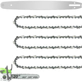 Fifchall 20-inch chainsaw bar and chain combo front view