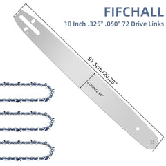 Fifchall chainsaw bar and chain combo packaging