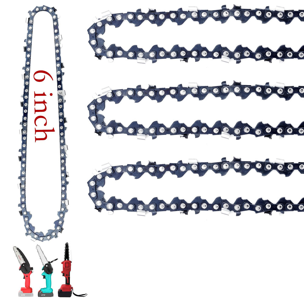 Fifchall Mini Chainsaw Chain Replacement 4-pack with packaging