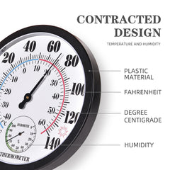 FILL AWAY Indoor Outdoor Thermometer close-up of acrylic dial
