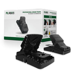 Filpestco Large Rat Trap black model front view