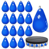 Filpowis Pool Cover Weights 16Pcs blue bags front view