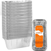 Findful 100-Pack Drip Pans for Blackstone Griddles, Silver