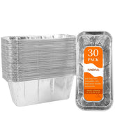 Findful 30-Pack Drip Pan Liners for Blackstone Griddle, silver color