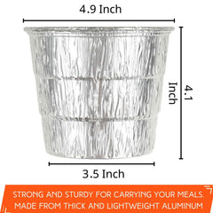 Findful grease liners in packaging with silver colour