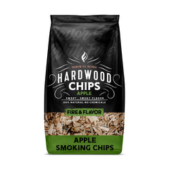 Fire & Flavor Premium Apple Wood Chips 2lbs front view