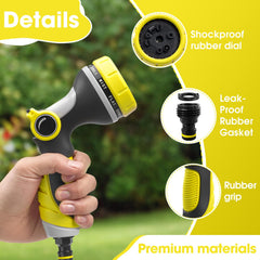Fire Frog Garden Hose Nozzle side view with ergonomic design