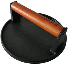 Firsgrill Burger Press 7.08-inch with wood handle front view