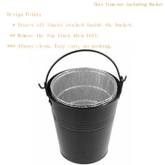 Firsgrill Grease Bucket Liners in a grease bucket for grilling