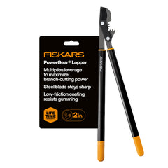 Fiskars 32-inch PowerGear Bypass Lopper front view with ergonomic handles