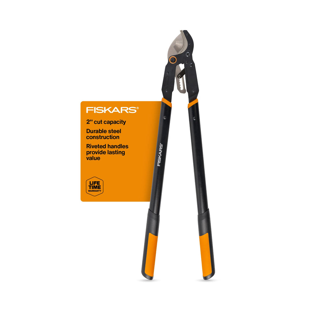 Fiskars 32 inch Ratchet Drive Anvil Lopper front view