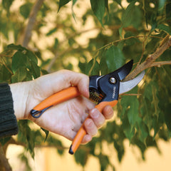 Fiskars pruning shears with ergonomic SoftGrip handle