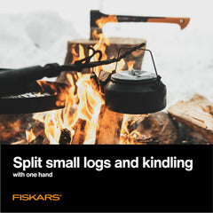 Fiskars X11 Splitting Axe 17 Inch in use chopping wood