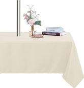Fitable Outdoor Tablecloth 60x84 inch beige front view