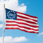 FITEAN 3x5Ft American flag front view with embroidered stars