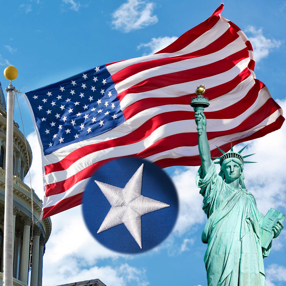 FITEAN 4x6 Ft Heavy Duty American Flag front view