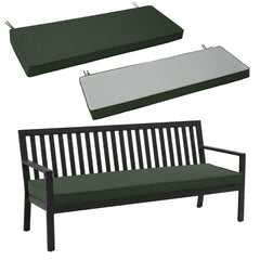 Fitfree Outdoor Bench Cushion in Olive Green, front view