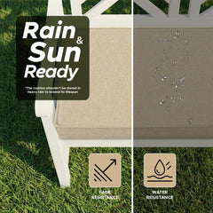 Fitfree Outdoor Bench Cushion on a patio bench