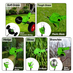Five cutting blades included with SHGYMY Weed Wacker