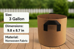 Five Germinator 6 grow bags displayed together