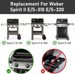 Five porcelain-enameled flavorizer bars for Weber Spirit grill