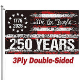 FKCQRJW 250th Anniversary American Flag 3x5 FT front view