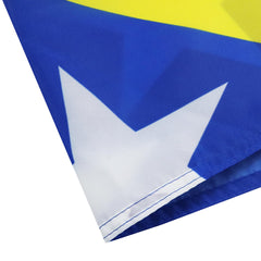 Flag of Bosnia and Herzegovina displayed outdoors