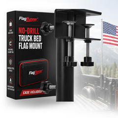 Flag Runner Truck Bed Flag Pole Mount front view