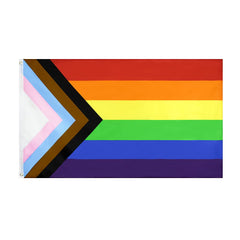FLAGLINK Progress Pride Flag 3x5 ft front view