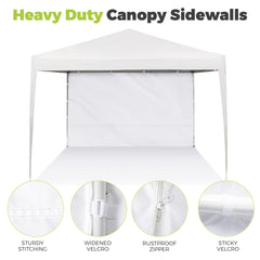 FLAGLY 10x10 canopy sidewall displayed at an outdoor event