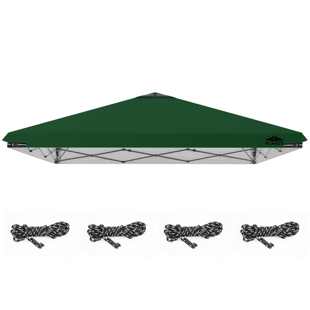 FLAGLY 10x10ft Replacement Canopy Top Green front view