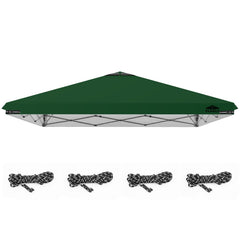 FLAGLY 10x10ft Replacement Canopy Top Green front view