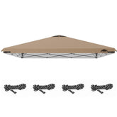 FLAGLY 12x12ft khaki replacement canopy top front view
