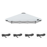 FLAGLY 8x8ft replacement canopy top in white fabric