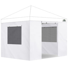 FLAGLY Canopy Sidewalls 4 Pack for 10x10ft Tent with Mesh Windows