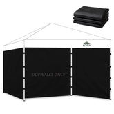 FLAGLY Instant Canopy Sidewalls black panels front view